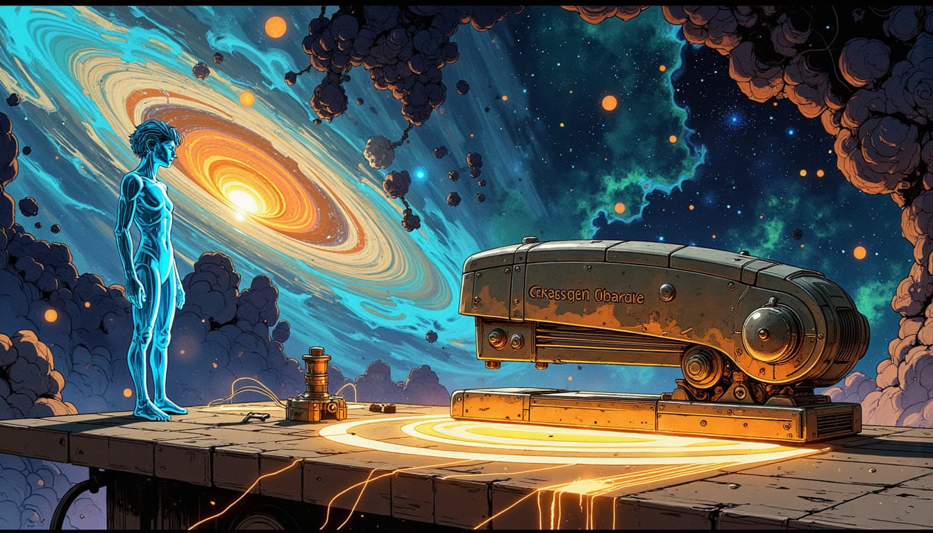 Cosmic Cacophony: Clive's Clicks Saved the Symphony of Shattered Worlds.