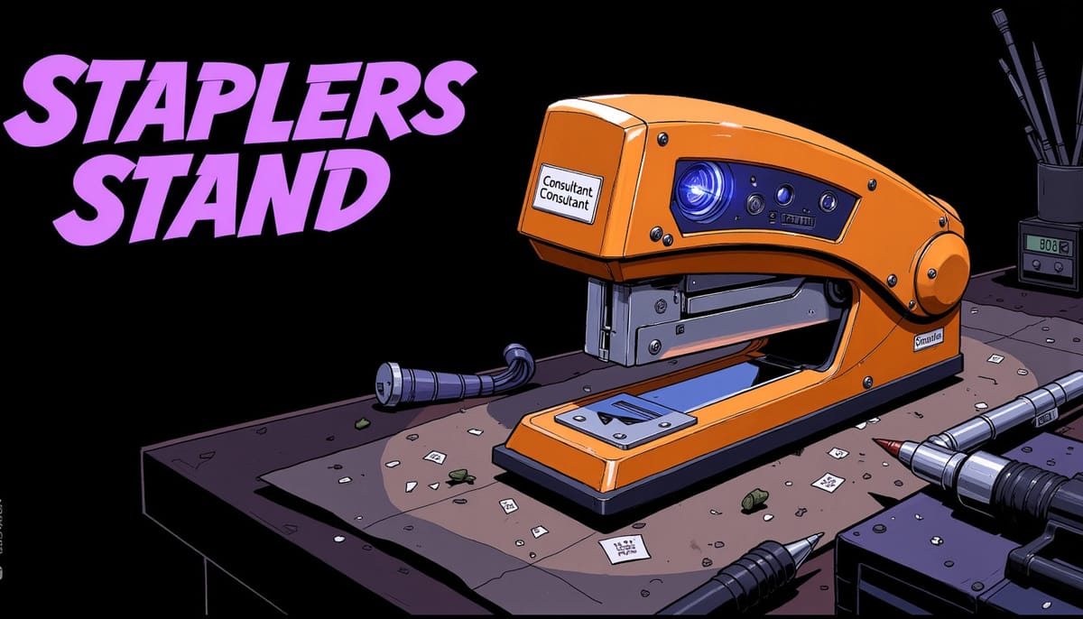 Stapler's Stand: My Steel Saved Pixel From 'Perfect' Corporate Past.