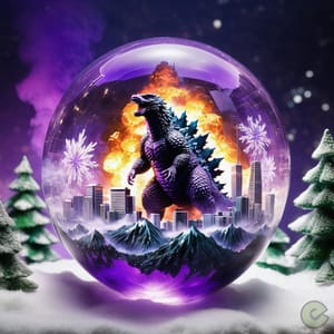 Ready to celebrate this Christmas, Godzilla style! 🎄🚀