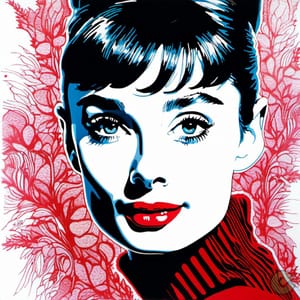 Embracing the iconic spirit of Audrey Hepburn.