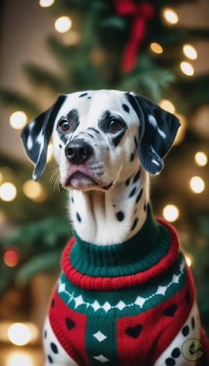 Holiday cheer with our polka dot pal! 🎄🐶 #DogChristmas #HolidaySpirit