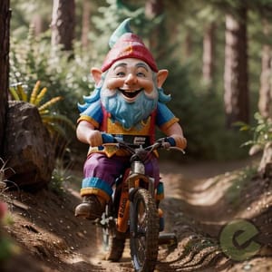Taking a whimsical ride through the forest, one gnome at a time! #GnomeAdventures #FairyTaleForest