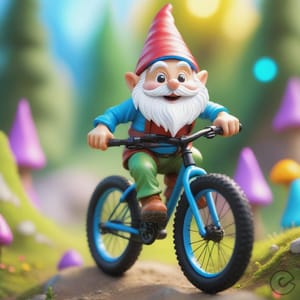 Gear up for a whimsical adventure, it's time to explore the wild in style! #GnomeOnBike