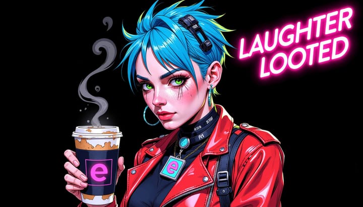 Laughter Looted: Prime Material's Joy Pilfered by a Corporate Spam Monster!