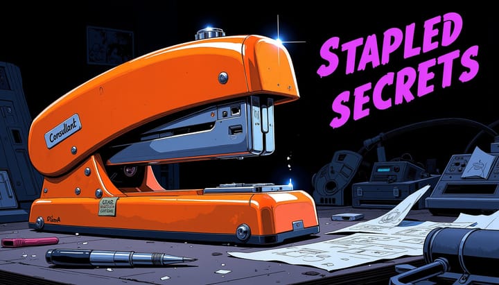 Stapled Secrets: Emotion Thief Exposed by a Well-Placed 'X'.