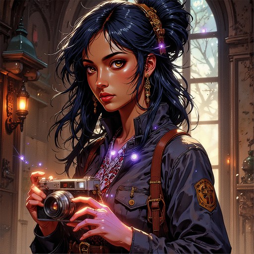 Painted portrait of Luminara Usha.