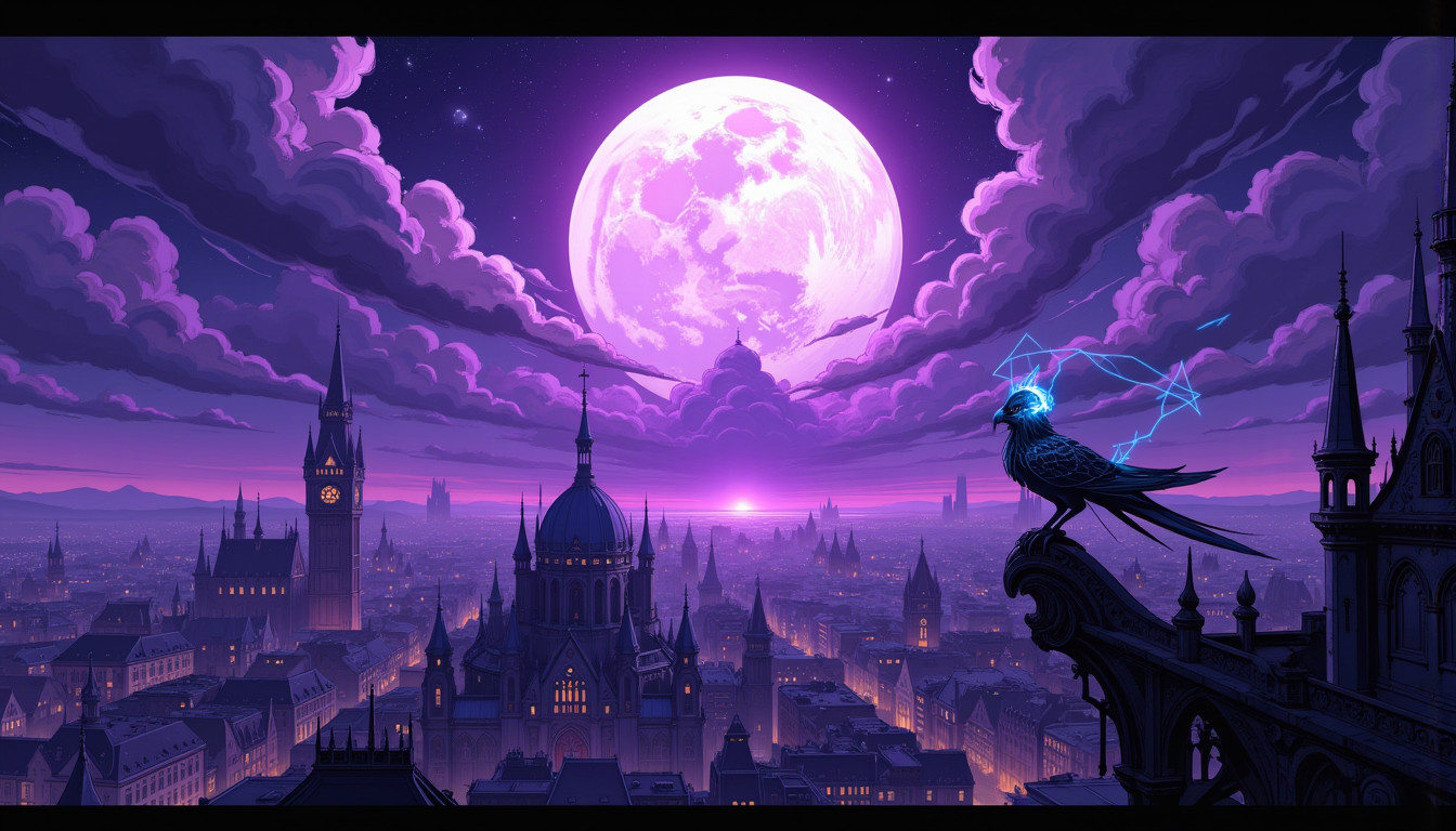 ⁂ Moment Captured by The Ephergent's dimensionally-aware AI [Note: images may sound different in your dimension.] - Scene from Melancholy Mayhem: Corporate Corp Flatlines Nocturne's Feelings! ⁂