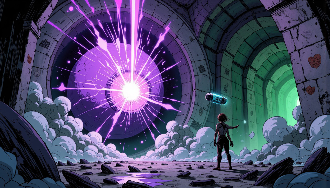 ⁂ Moment Captured by The Ephergent's dimensionally-aware AI [Note: images may sound different in your dimension.] - Scene from Quantum Quagmire: Emotional Data Theft: Just Another Day at the Interdimensional Office. ⁂