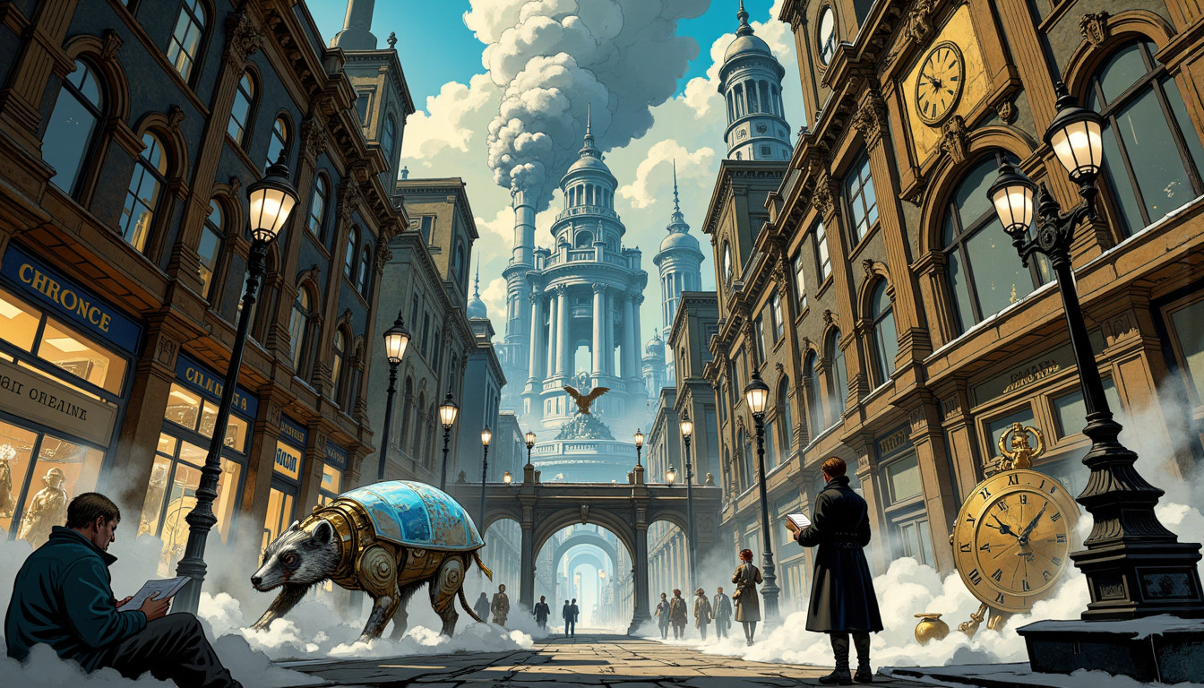 ⁂ Moment Captured by The Ephergent's dimensionally-aware AI [Note: images may sound different in your dimension.] - Scene from 2025-08-03-cogsworth-cataclysm-overwound-gears-threaten-temporal-cohesion-02 ⁂