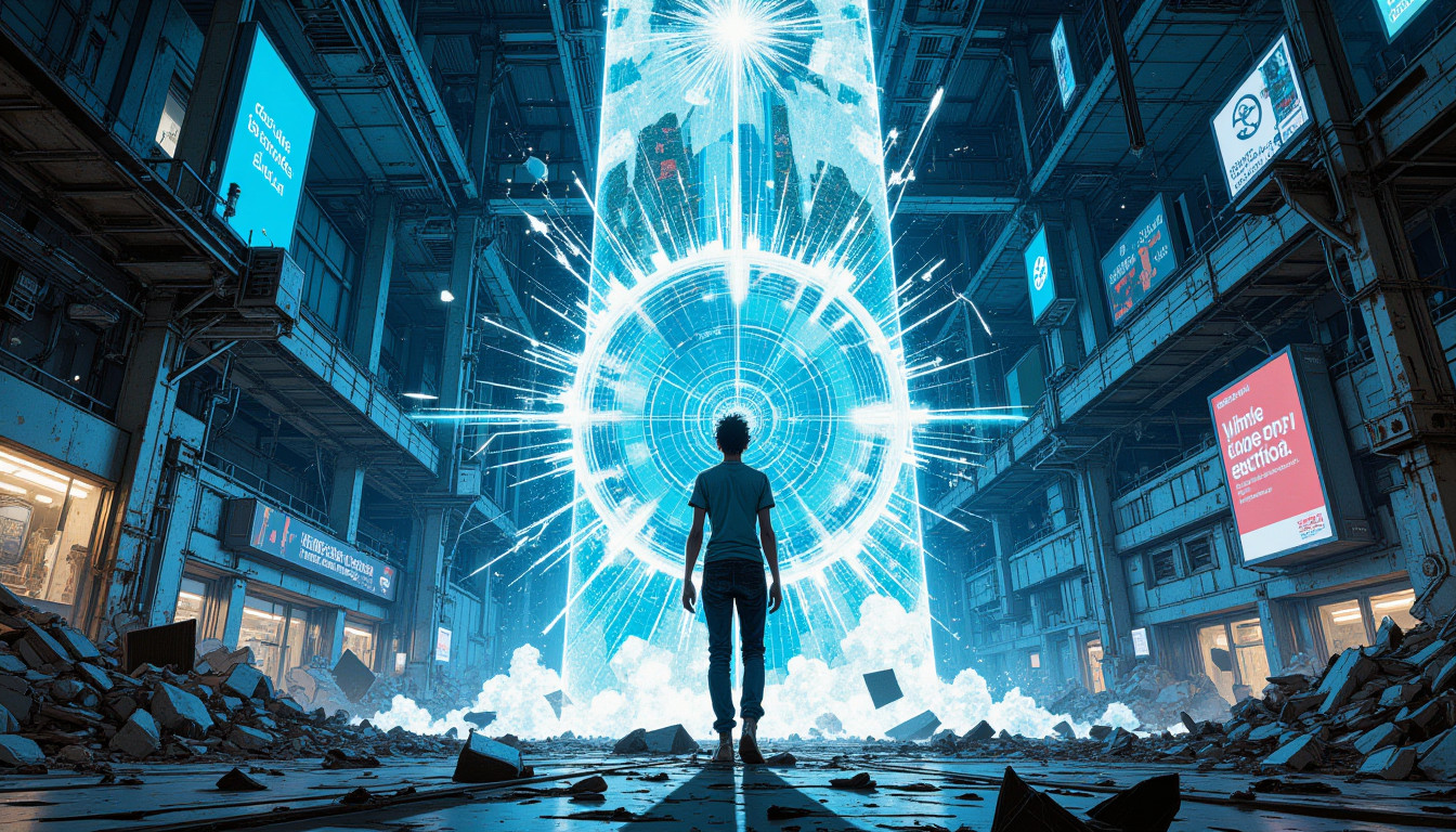 ⁂ Moment Captured by The Ephergent's dimensionally-aware AI [Note: images may sound different in your dimension.] - Scene from Reality Ripple: Hamster Wheels Power Your Consciousness Market ⁂