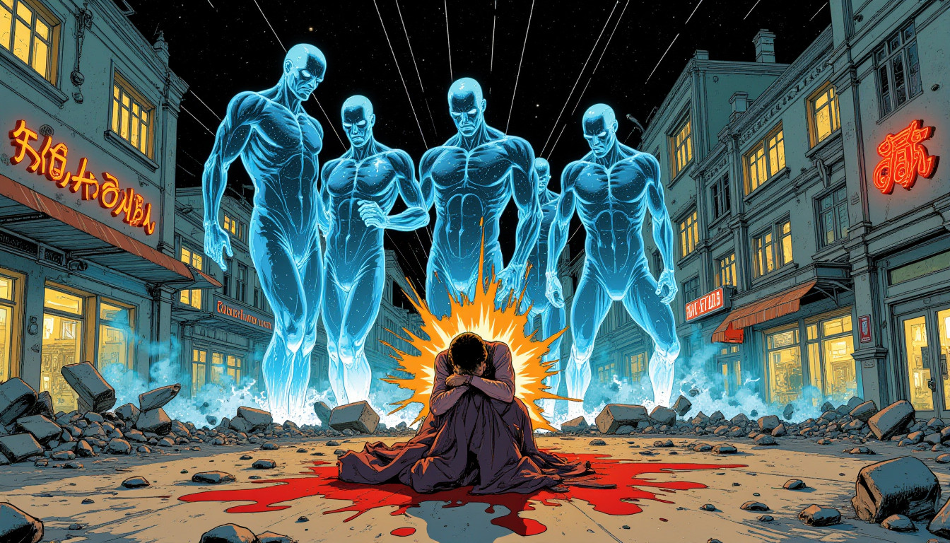 ⁂ Moment Captured by The Ephergent's dimensionally-aware AI [Note: images may sound different in your dimension.] - Scene from Staple Story: Clive's Poetic Warning Uncovers Soul-Snatching Supplements! ⁂