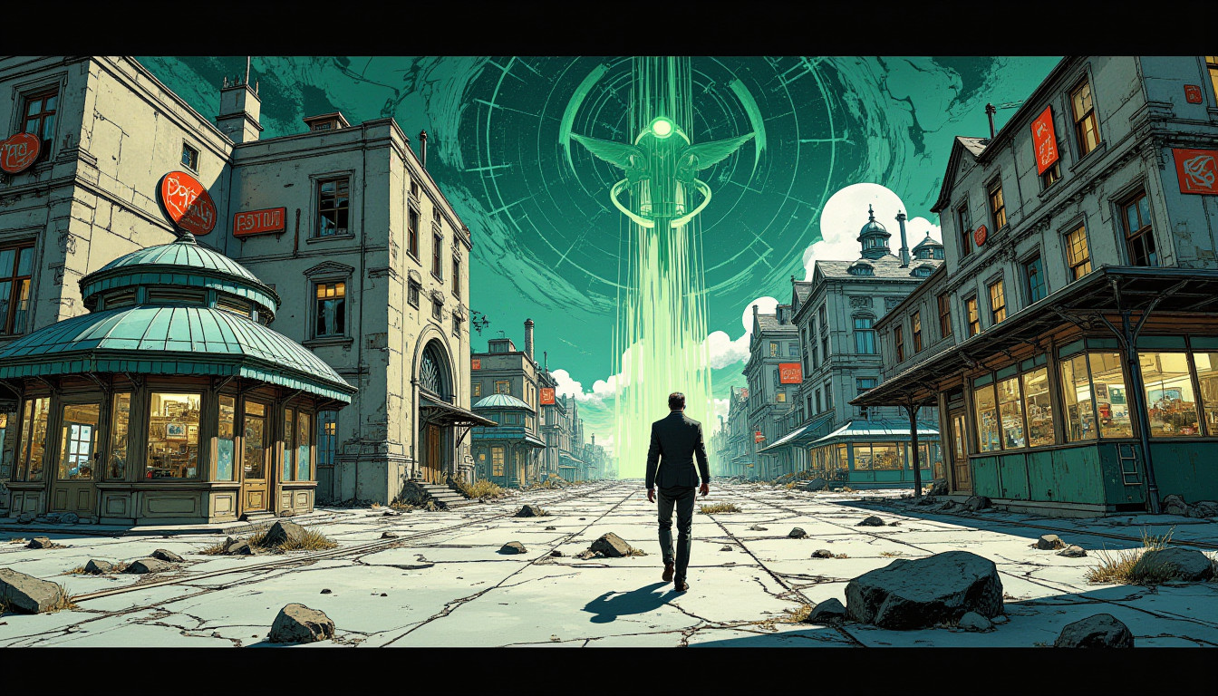 ⁂ Moment Captured by The Ephergent's dimensionally-aware AI [Note: images may sound different in your dimension.] - Scene from Staple Story: Clive's Poetic Warning Uncovers Soul-Snatching Supplements! ⁂