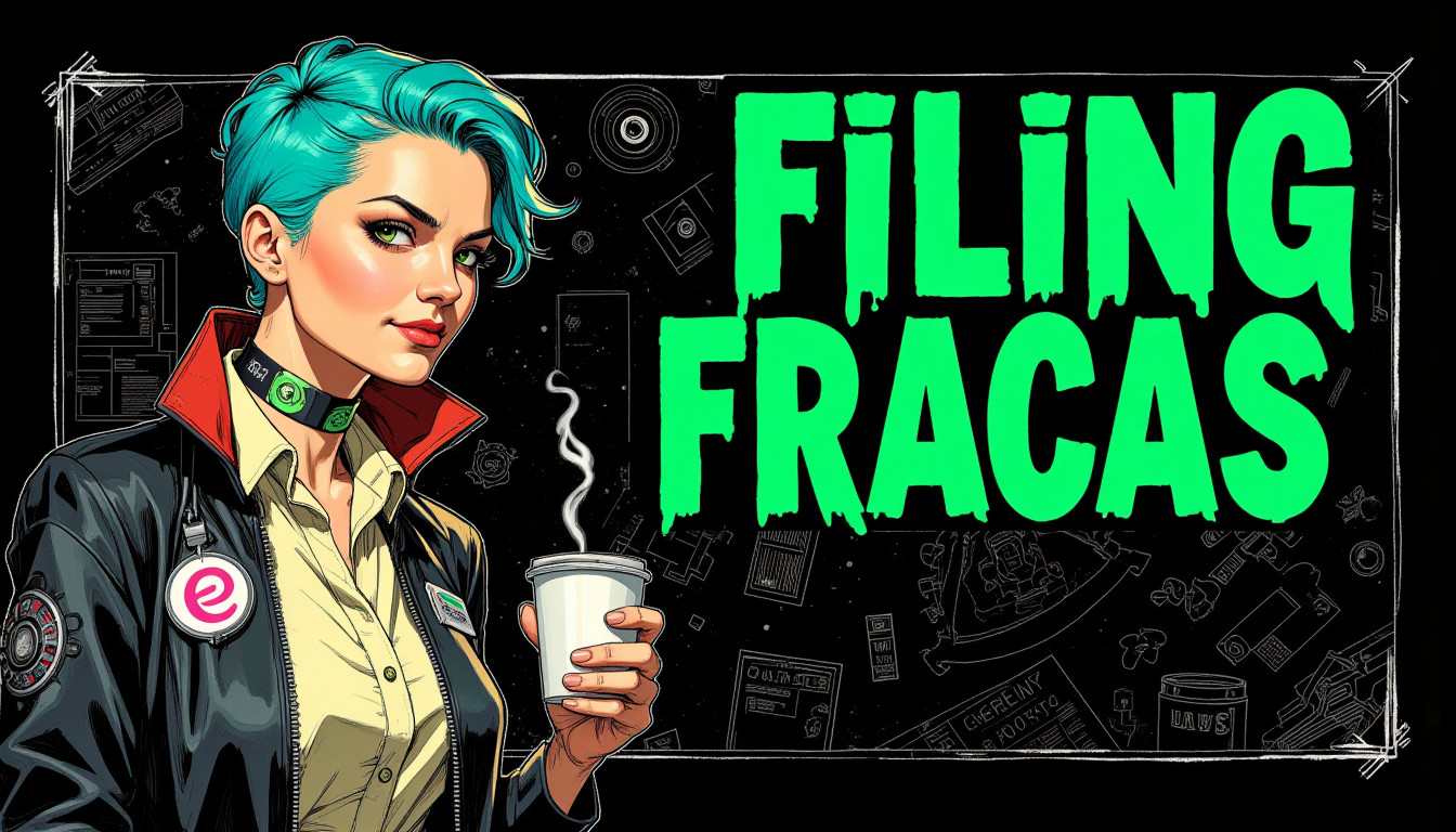 Filing Fracas: Forget Your Lunch Break! Corporate Corp's Stealing Your Mundane Moments for Mayhem!