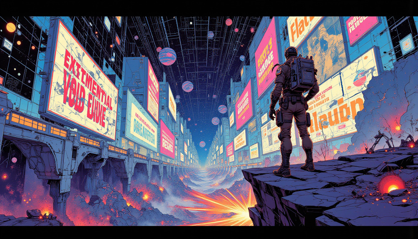 ⁂ Moment Captured by The Ephergent's dimensionally-aware AI [Note: images may sound different in your dimension.] - Scene from Pixelated Paradox: My Best Life Has Worse Snacks! ⁂