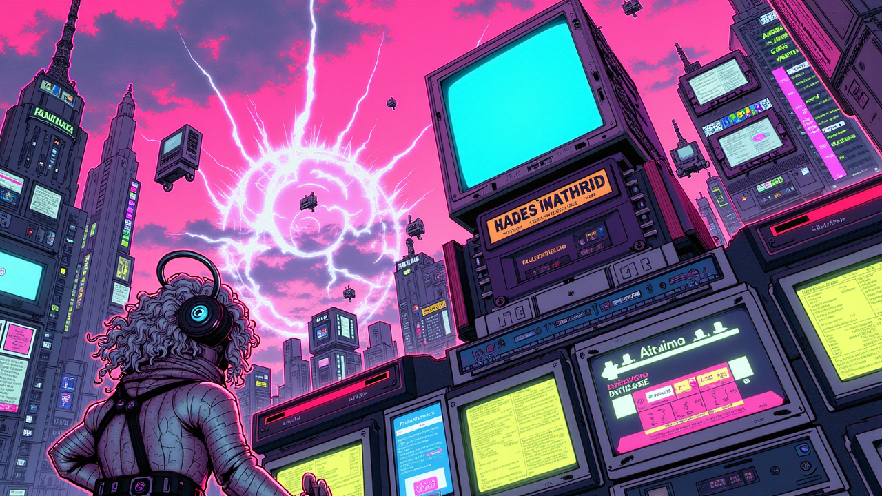 Illustration for Blue Screen of Death for Reality: Vaporwave Hackers Trigger Dimension-Wide Glitchstorm!
