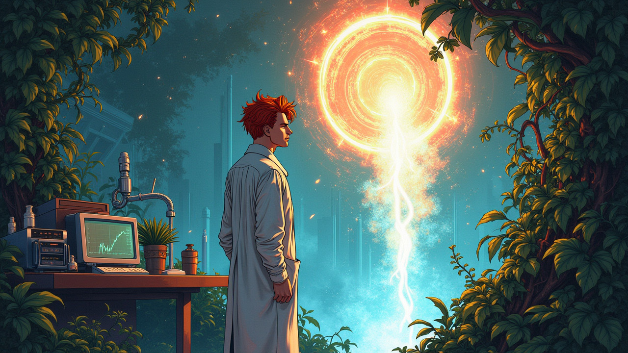 Illustration for Shadows Eradicated! Sub-Atomic Light Sparks Interdimensional Arms Race Kaffkatur!