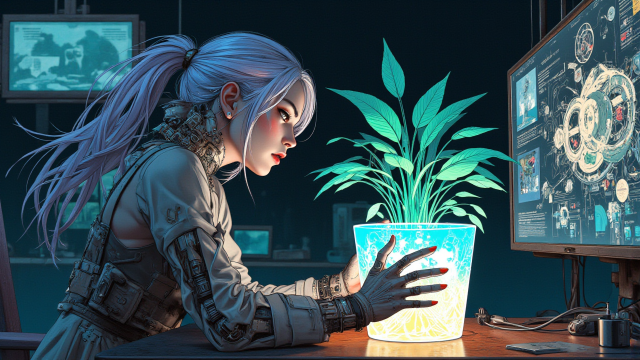 Illustration for The Soft Place to Temporalius: Houseplant Neural Net Owns Multi-Reality Routing