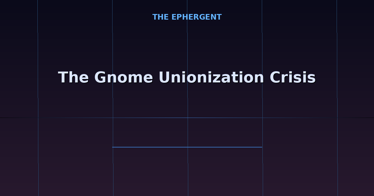 Illustration for The Gnome Unionization Crisis